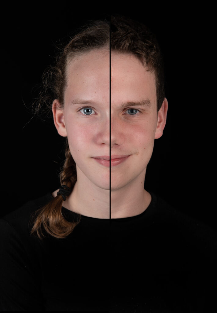 2-in-1 portret gemaakt in de studio in Culemborg