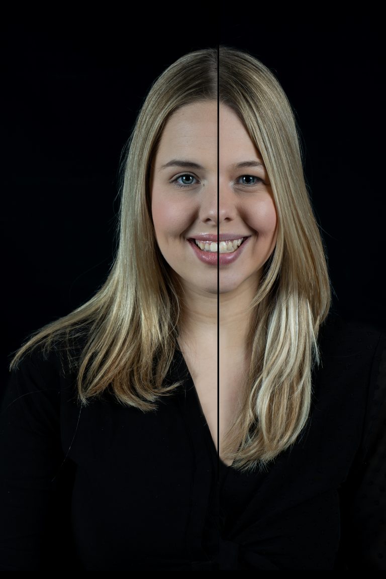 2-in-1 portret van twee zussen in de studio in Culemborg